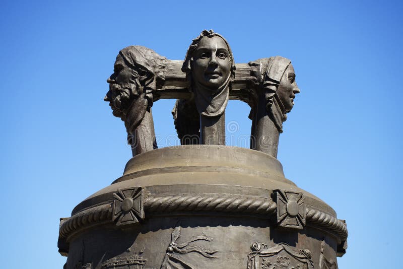 Architectural detail of the bronze bell in Alba Iulia City royalty free stock photos Architectural detail of the bronze bell in Alba Iulia City royalty free stock photos