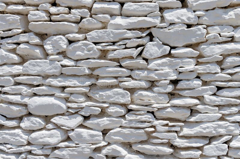 Architectural detail of a drystone wall, Kythnos island, Cyclades, Greece