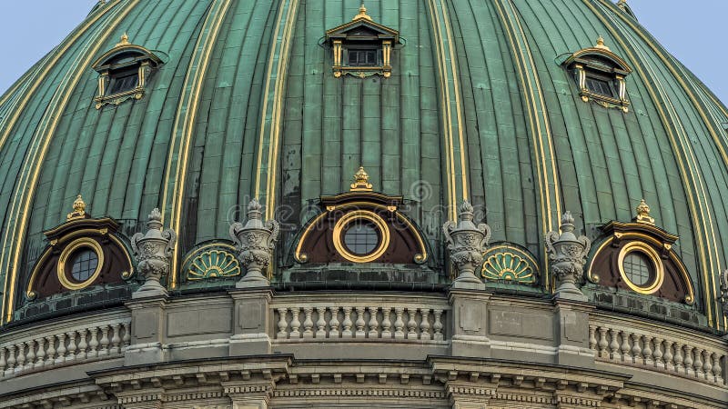 Architectural detail of Frederik s Church also known as The Marble Church s dom