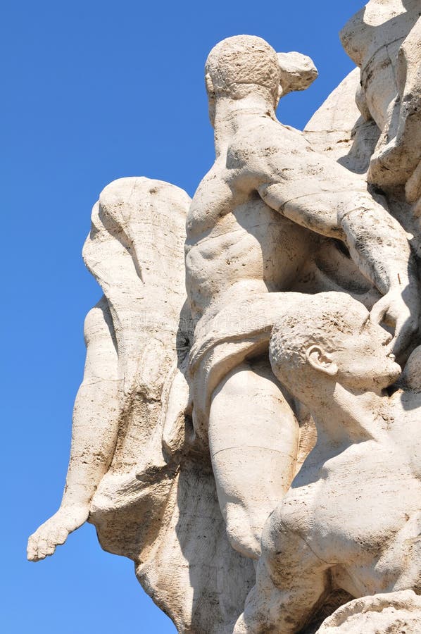 Architectural detail in Rome, Italy royalty free stock photography