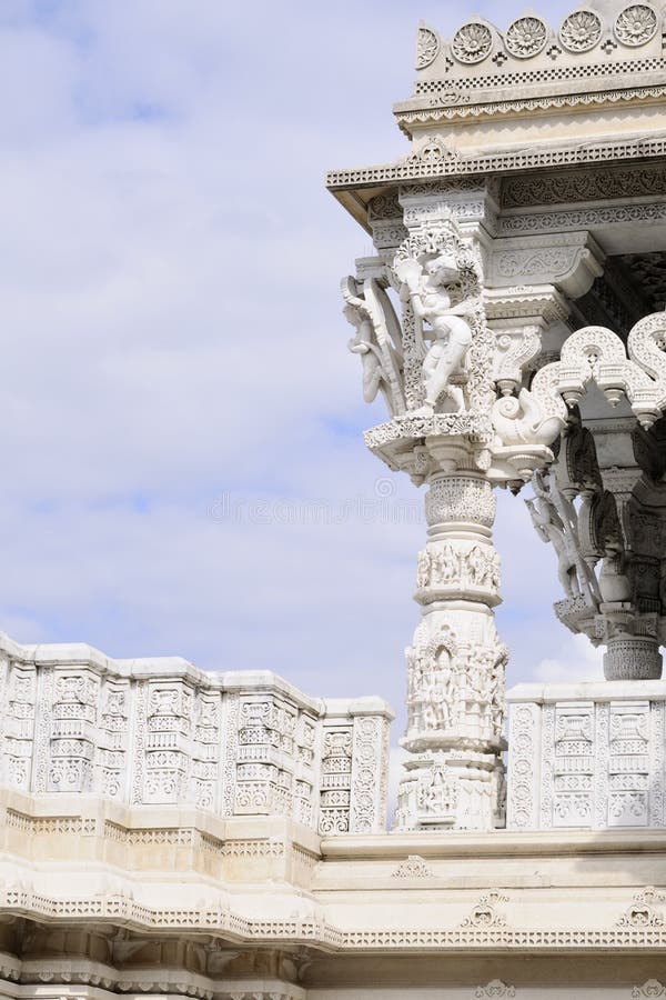 Architectural details representing indian temple