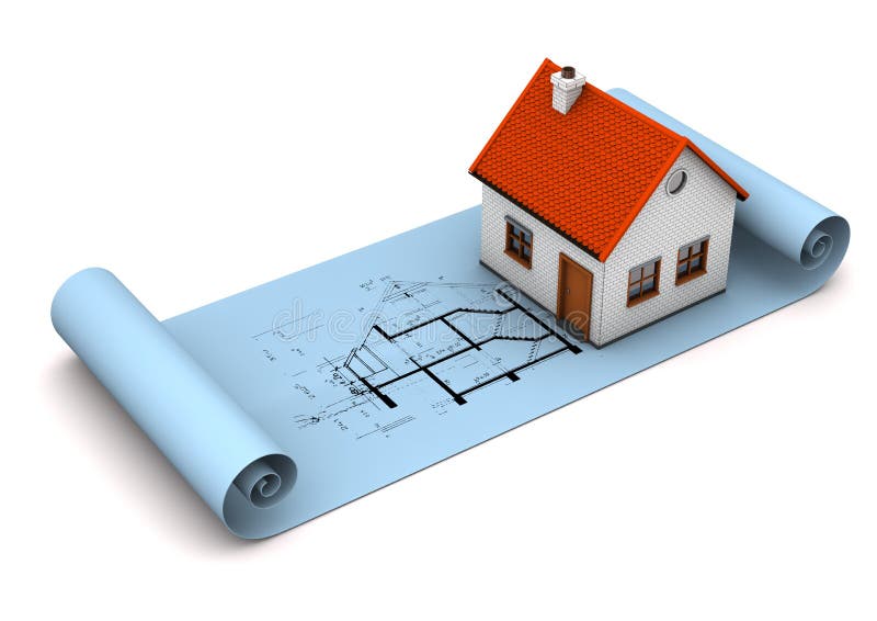 Architectural Drawing royalty free illustration