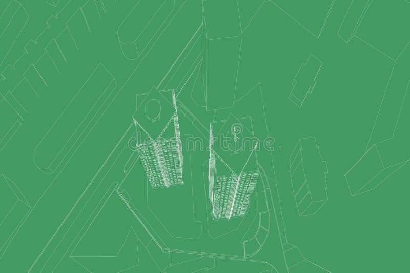 Architectural drawings royalty free illustration