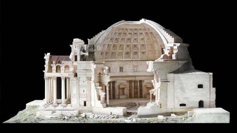 Architectural scale model of the Pantheon in Rome