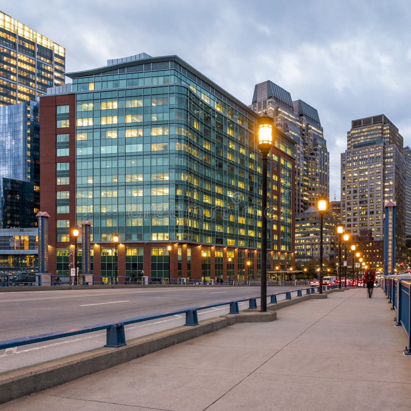 Boston Financial District stock image. Image of harbor 18727507