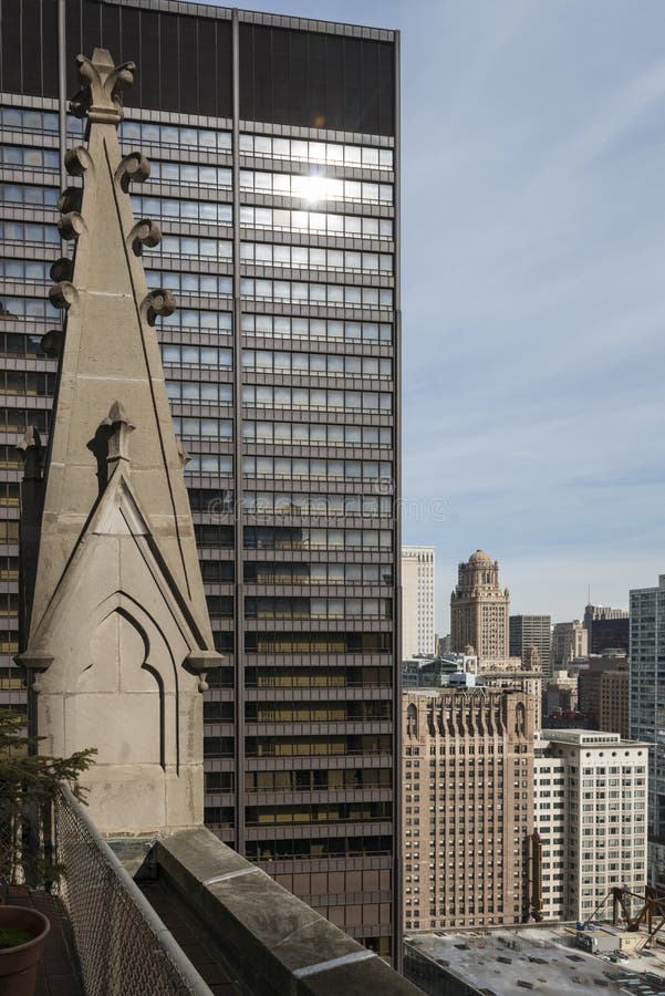 Architecture de Chicago photo libre de droits