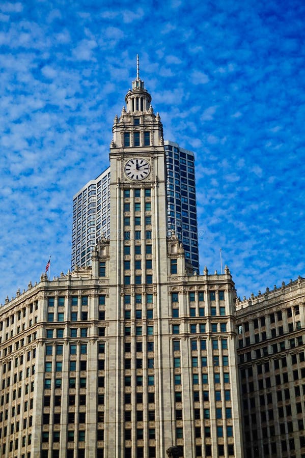 Architecture de chicago wrigley building usa photo stock