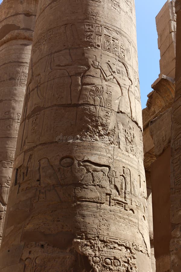 Architecture de temple de Karnak - Egypte photos stock Architecture de temple de Karnak - Egypte photos stock