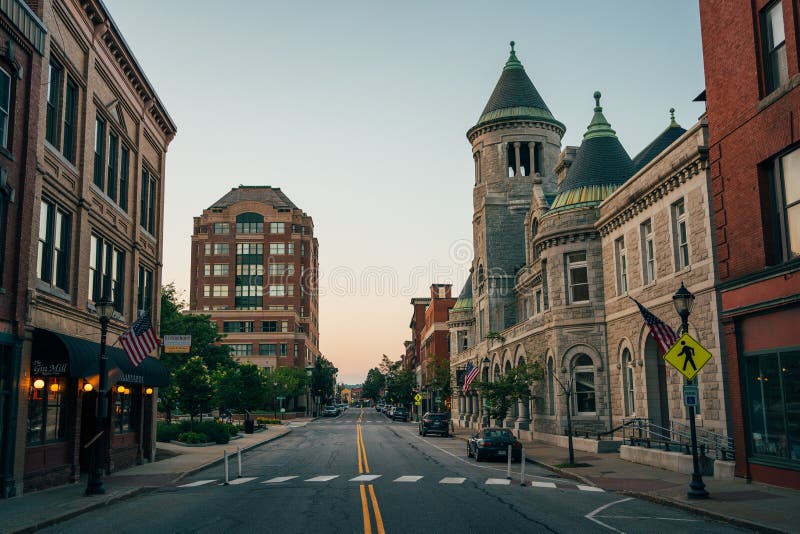 Architecture in Downtown, Augusta, Maine Editorial Photo Image of