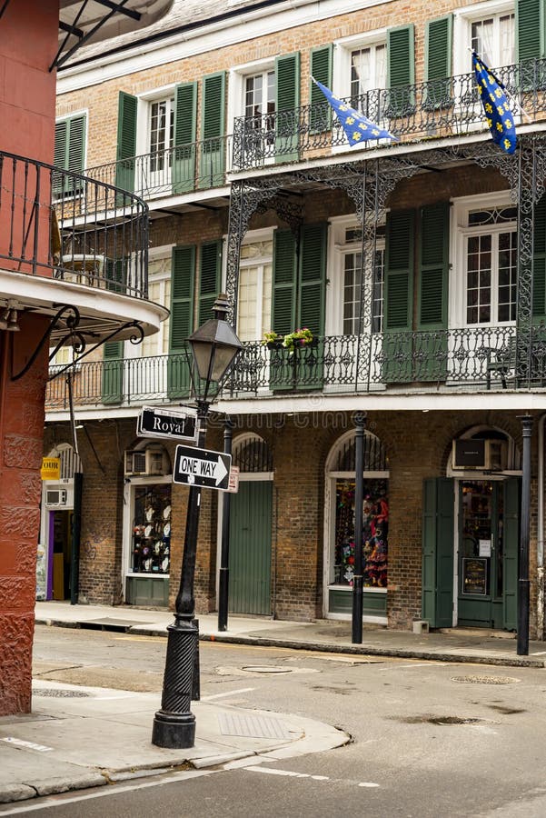 Architecture Of The French Quarter In New Orleans Editorial Stock Photo