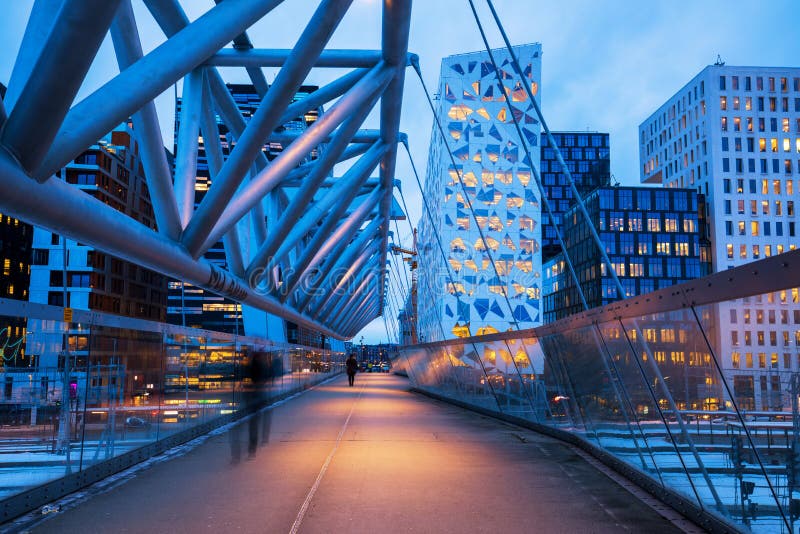Architecture moderne Oslo images libres de droits