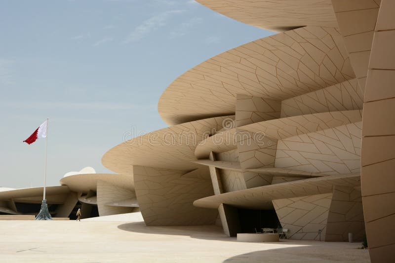 The Architecture of the National Museum of Qatar. Doha. Qatar Editorial ...