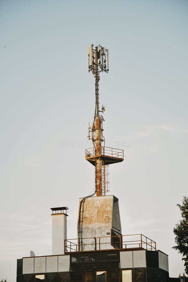 Architecture, part of the house against the sky. Nice industrial stock photography