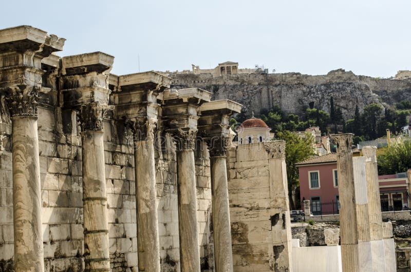 Architecture Roman History, Athens, Greece Stock Photo Image of history, facade 83692908