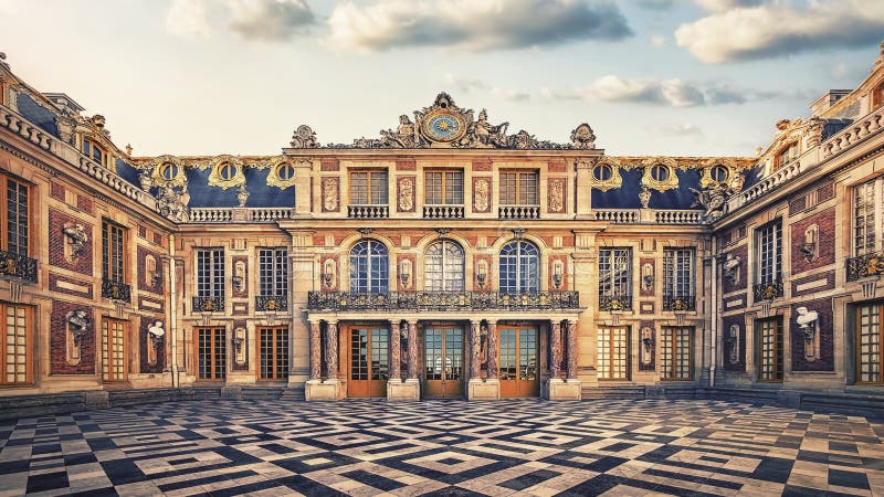 Architecture in Versailles editorial stock photo. Image of europe ...