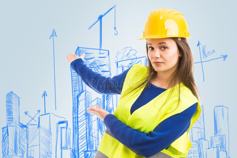 Architekt przedstawia miasto planu nakreślenie zdjęcie stock Architekt przedstawia miasto planu nakreślenie zdjęcie stock