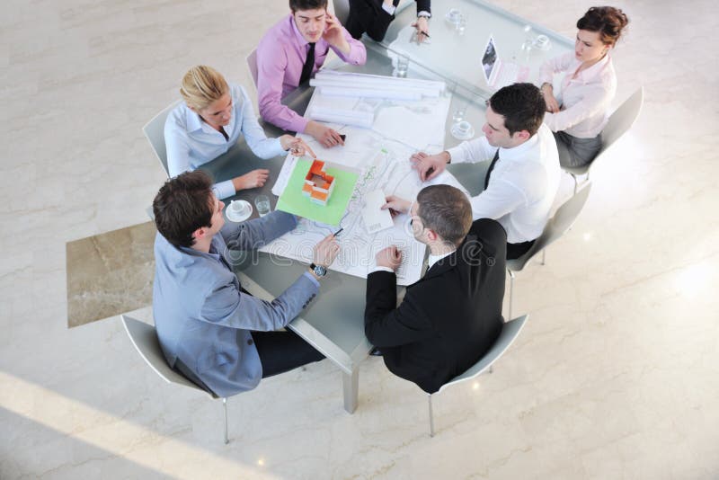 Architekta biznesu drużyna na spotkaniu obrazy stock Architekta biznesu drużyna na spotkaniu obrazy stock