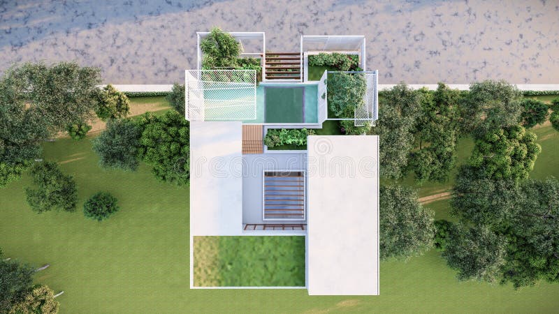 Architektoniczne wykończenia 3d konstrukcji budynków wielowartościowych ilustracja wektor