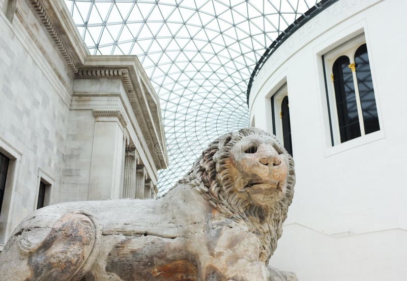 Architektura w British Museum, Anglia zdjęcia stock