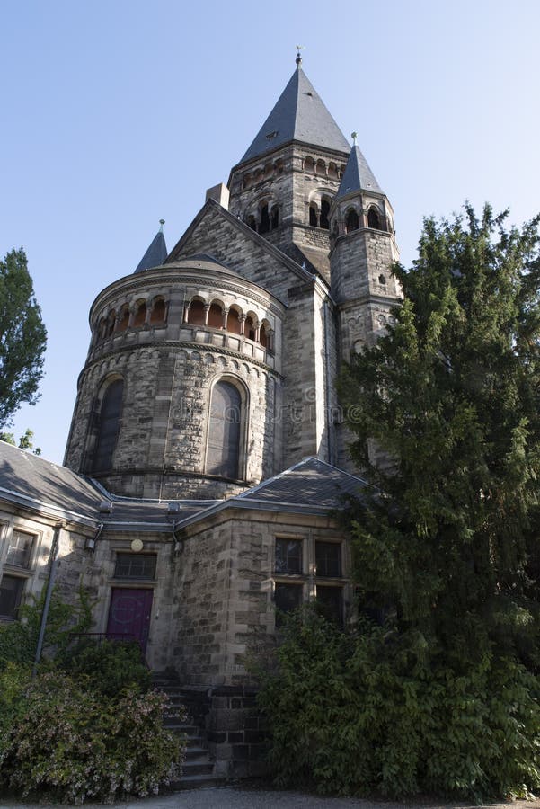 Architektura kościoła lub świątyni religijnej w Metzu fotografia stock Architektura kościoła lub świątyni religijnej w Metzu fotografia stock