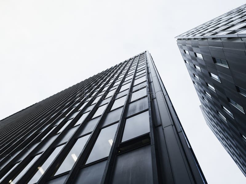 Architektura szczegółu Nowożytny fasadowy budynek Czarny I Biały obraz stock Architektura szczegółu Nowożytny fasadowy budynek Czarny I Biały obraz stock