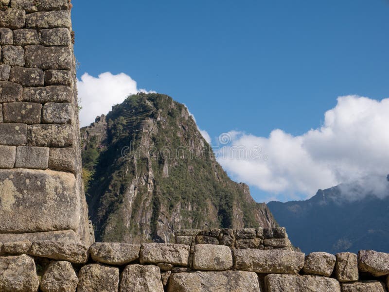 Architekturdetails von Ruinen Machu Picchu lizenzfreie stockfotos Architekturdetails von Ruinen Machu Picchu lizenzfreie stockfotos