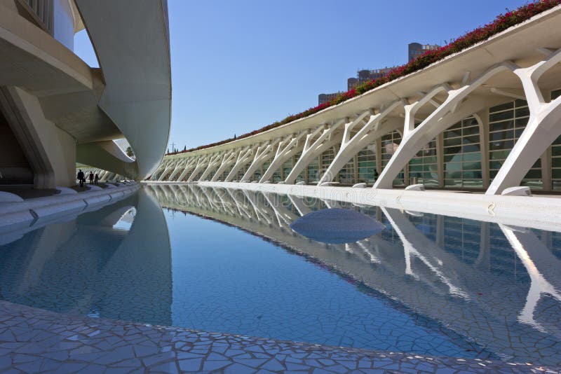 Architekturgeometrie an der Stadt von Künsten und von Wissenschaften in Valencia lizenzfreie stockfotografie Architekturgeometrie an der Stadt von Künsten und von Wissenschaften in Valencia lizenzfreie stockfotografie