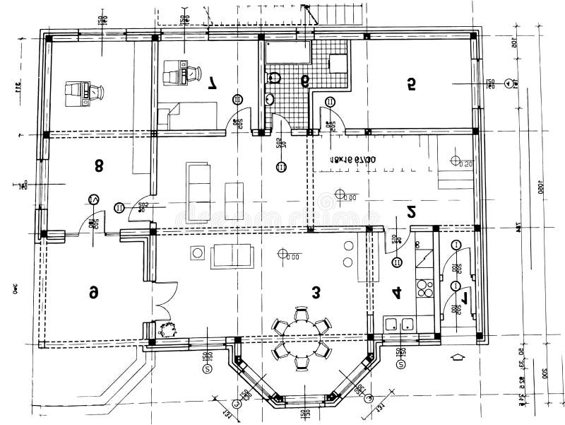 Architekturplan stock abbildung Architekturplan stock abbildung