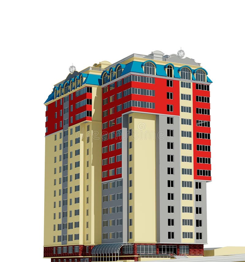 architektury Barcelona budynku współczesny mieszkaniowy Spain styl ilustracja wektor architektury Barcelona budynku współczesny mieszkaniowy Spain styl ilustracja wektor