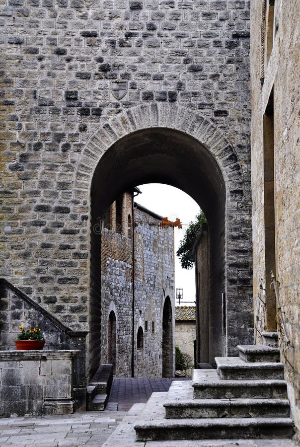 architektury gimignano Italy średniowieczny San fotografia stock architektury gimignano Italy średniowieczny San fotografia stock