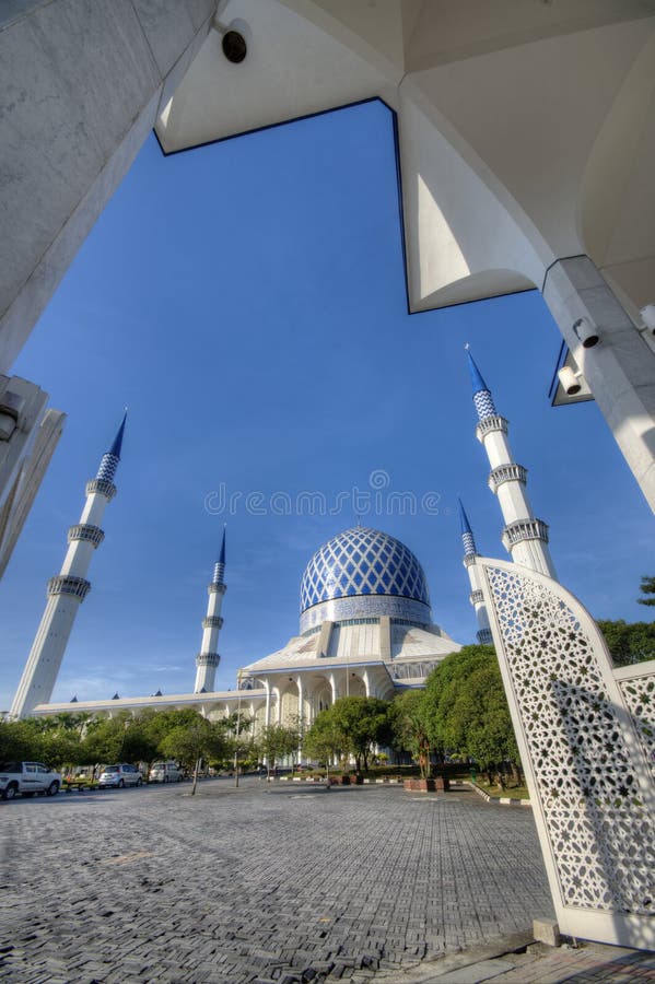 Architettura blu della moschea immagini stock Architettura blu della moschea immagini stock