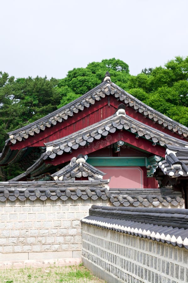 Architettura della Corea del Sud fotografia stock libera da diritti