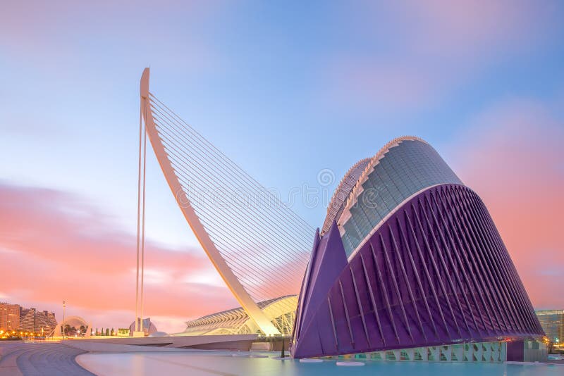 Architettura europea moderna, Valencia fotografia stock