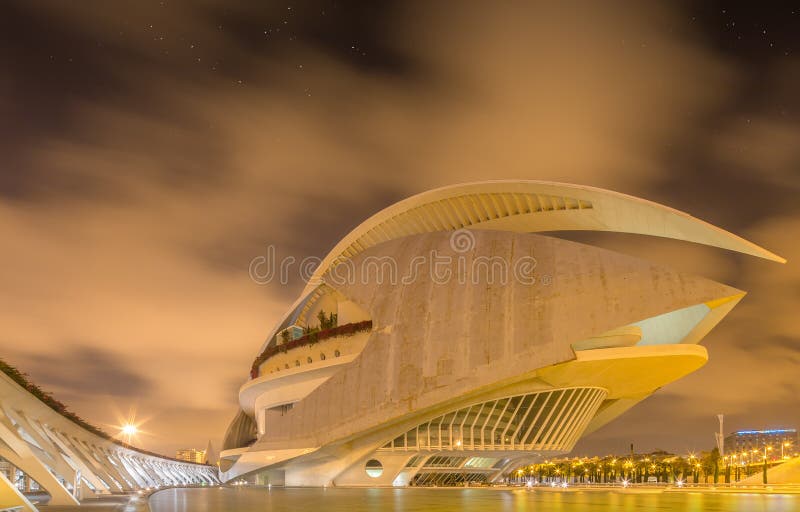 Architettura europea moderna, Valencia fotografia stock libera da diritti