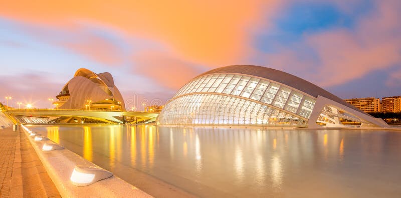Architettura europea moderna, Valencia fotografia stock