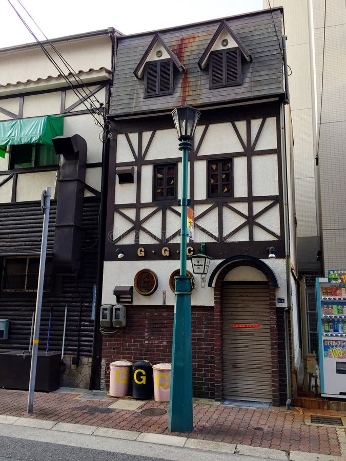 Architettura giapponese tipica nell'area di Motomachi a Kobe fotografia stock Architettura giapponese tipica nell'area di Motomachi a Kobe fotografia stock