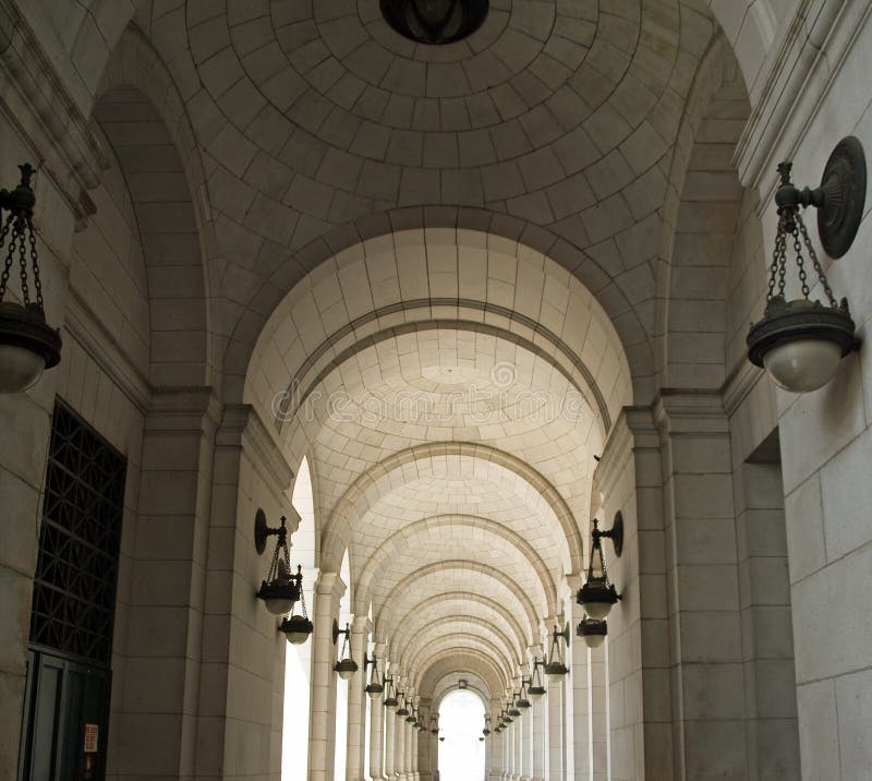 Archways przy zjednoczenie stacją fotografia royalty free Archways przy zjednoczenie stacją fotografia royalty free