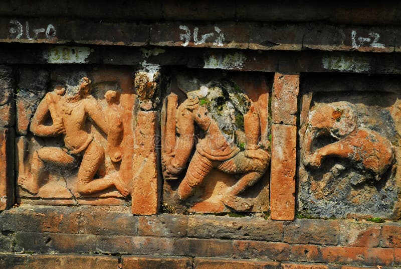 Archäologische Fundstätten Paharpur Bihar in Bangladesch lizenzfreies stockfoto Archäologische Fundstätten Paharpur Bihar in Bangladesch lizenzfreies stockfoto