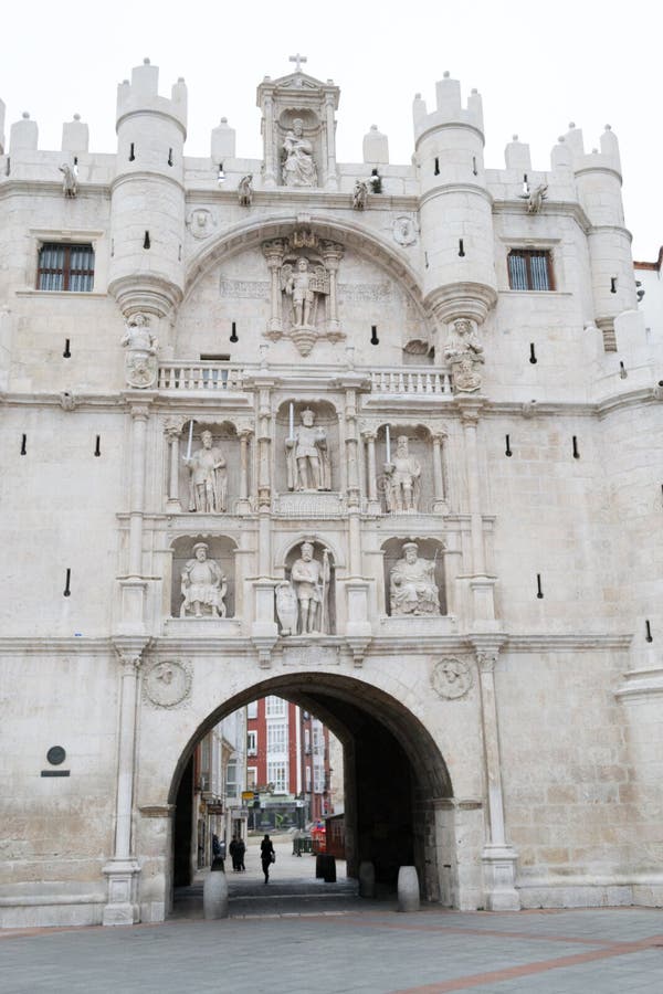 Arco de Santa Maria i Burgos (Spanien) royaltyfria foton Arco de Santa Maria i Burgos (Spanien) royaltyfria foton