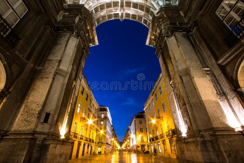 Arco di Triumph a Lisbona fotografia stock libera da diritti Arco di Triumph a Lisbona fotografia stock libera da diritti
