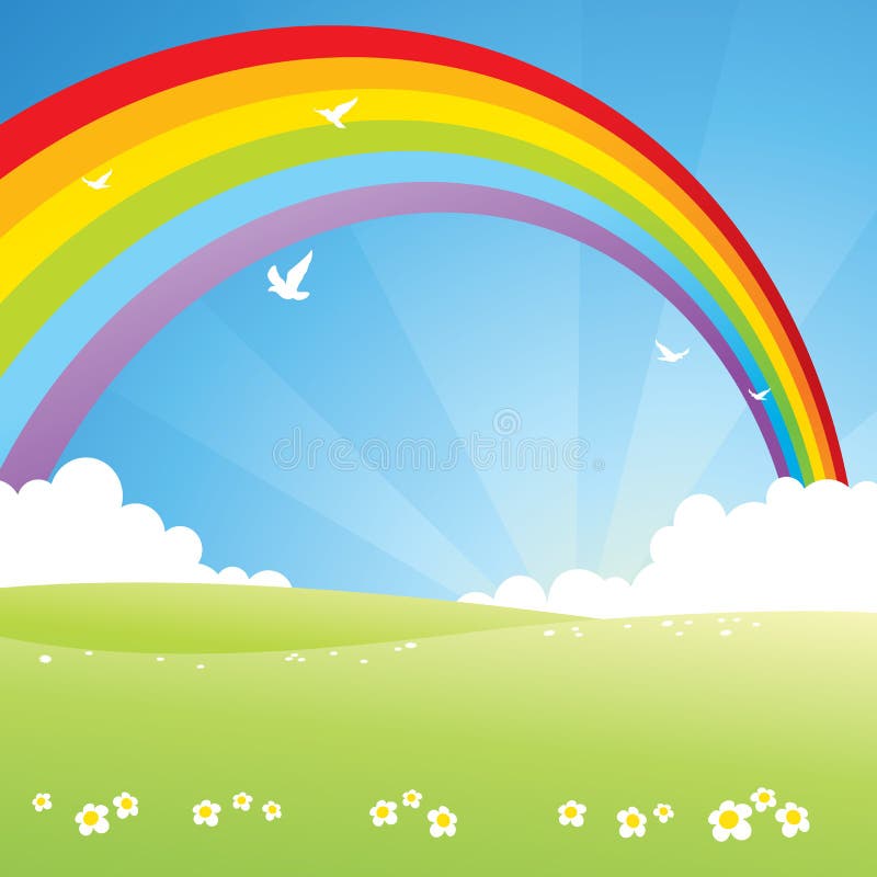 Arco iris stock de ilustración Arco iris stock de ilustración