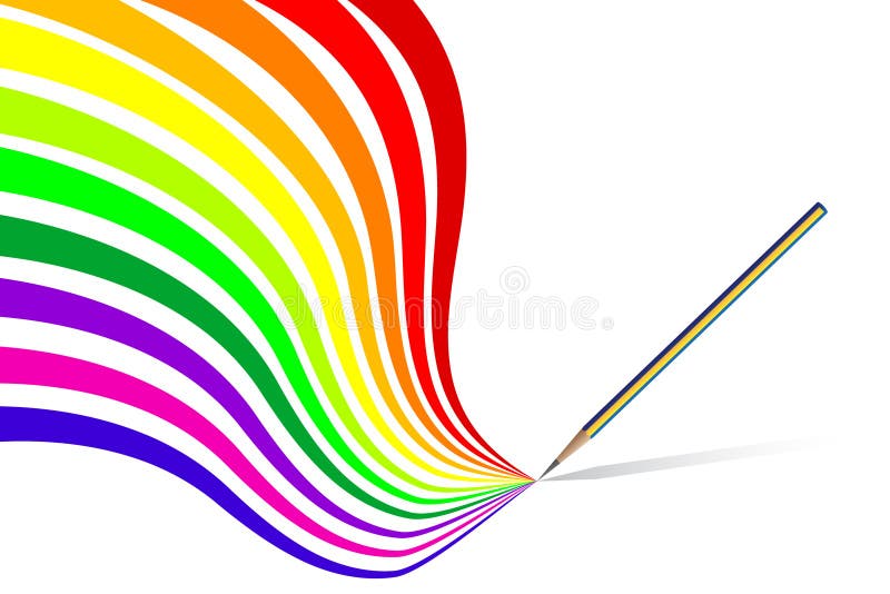 Vector - Colorful wavy / curvy abstract rainbows on a white background. Vector - Colorful wavy / curvy abstract rainbows on a white background.