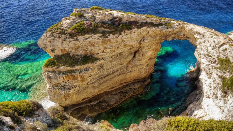 Arco naturale del calcare immagine stock