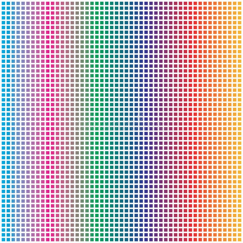 Arcobaleno astratto Dots Pattern Background quadratico quadrato variopinto illustrazione di stock Arcobaleno astratto Dots Pattern Background quadratico quadrato variopinto illustrazione di stock