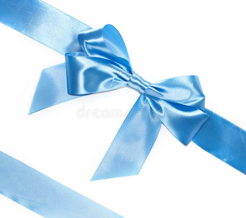 Arcul albastru cu panglici diagonale stock photography