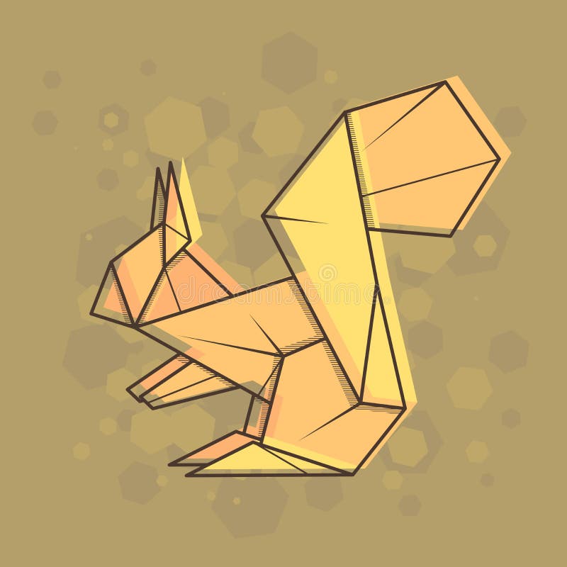 Ardilla abstracta del ejemplo del vector stock de ilustración Ardilla abstracta del ejemplo del vector stock de ilustración
