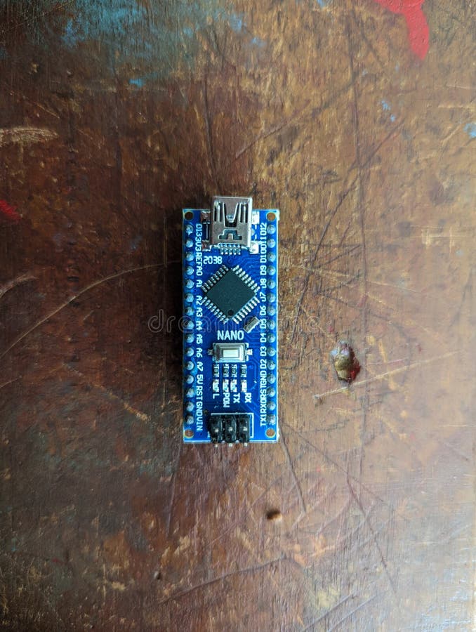 Arduino Nano Micro Controller Board Stock Photo - Image of application ...