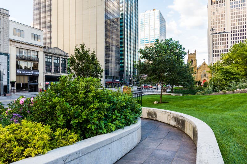 Area around the Ohio Statehouse in Capitol Square Columbus, Ohi stock image Area around the Ohio Statehouse in Capitol Square Columbus, Ohi stock image