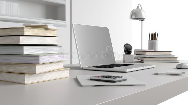 Spazio di Lavoro Minimalista Moderno royalty illustrazione gratis