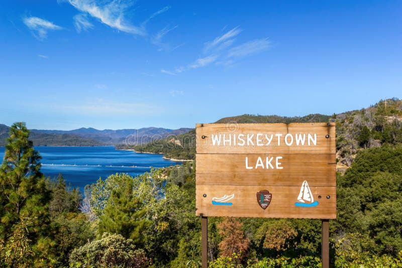 A recreational area, Whiskeytown lake in California near Redding, USA. A recreational area, Whiskeytown lake in California near Redding, USA
